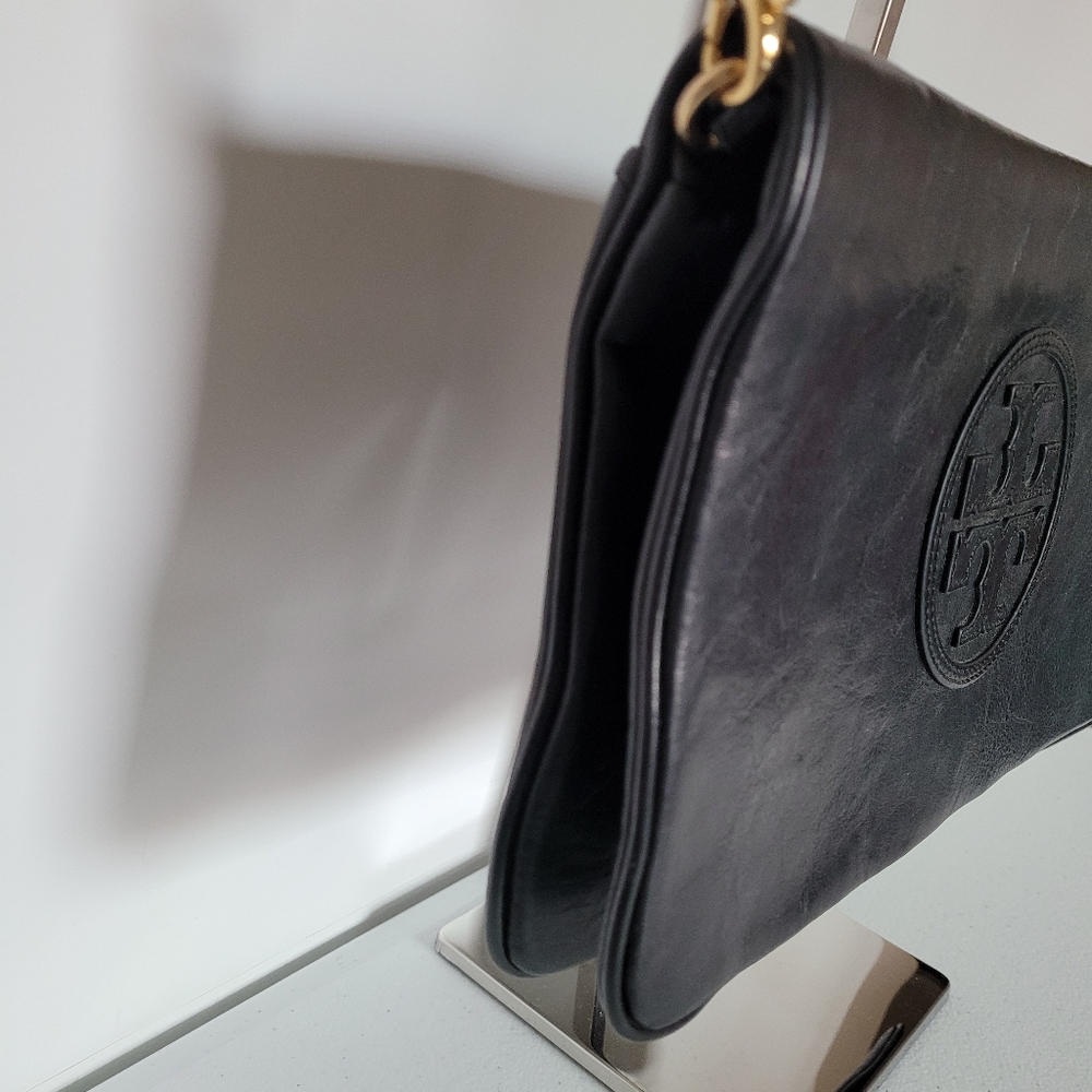 Tory Burch Reva Clutch or Shoulder fold over Bag w removable strap - Picture 3 of 10
